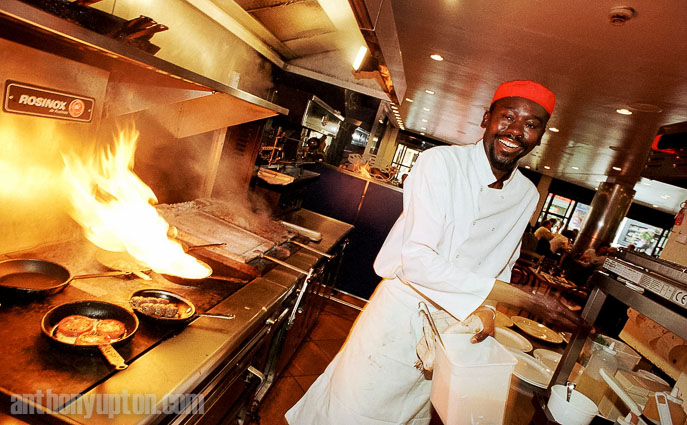 Sous-Chef Mamadou Toure, at Soho-Soho